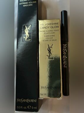 YSL Bundle Full Size Mascara, Full Size Colour & Care Lip Balm & Mini Eyepencil